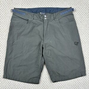 Norrona Shorts Mens L Slate Gray Svalbard Light Cotton Hiking Cycling Outdoors